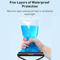 Baseus AquaGlide Waterproof Phone Pouch with Cylindrical Slide Lock