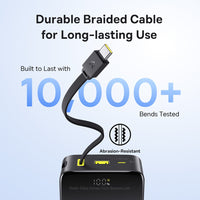 Baseus EnerFill FC51 Bipow2 Pro Digital Display Power Bank with Built-in Cable 20000mAh 22.5W