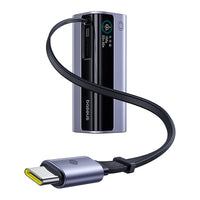 Baseus EnerGeek GR11 Power Bank With Retractable Cable 10000mAh 100W-Space Grey