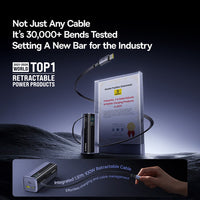 Baseus EnerGeek GR11 Power Bank With Retractable Cable 10000mAh 100W-Space Grey