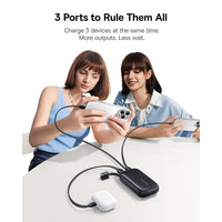 Baseus EnerFill FC21 Qpow 3 Ultra Digital Display Power Bank With Detachable Cable 10000mAh 45W