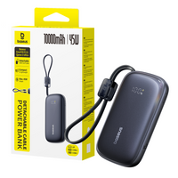 Baseus EnerFill FC21 Qpow 3 Ultra Digital Display Power Bank With Detachable Cable 10000mAh 45W