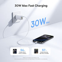 Baseus EnerFill FN11 Fast Charger 2U+C 30W AU Moon White