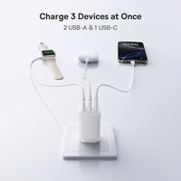 Baseus EnerFill FN11 Fast Charger 2U+C 30W AU Moon White