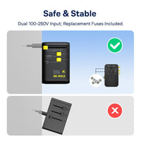 Baseus PicoGo AG11 Universal Travel Adapter with Retractable Cable 2AC+2U+2C 45W-Cosmic Black