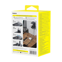 Baseus PicoGo AG11 Universal Travel Adapter with Retractable Cable 2AC+2U+2C 45W-Cosmic Black