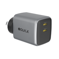 iQuick NANO ENERGY 2 45W PD3.0 Dual USB-C Ports Charging Adapter
