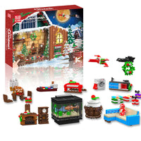 MOULD KING 10165 Christmas Countdown Calendar Blind Box Poke Fun with 725 Pieces