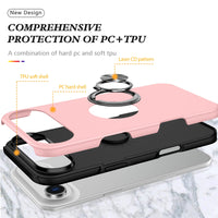 iPhone 17 Air Magnetic Ring Holder Shockproof Case Cover