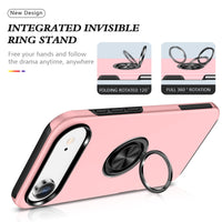 iPhone 17 Air Magnetic Ring Holder Shockproof Case Cover