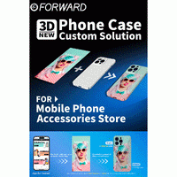 Forward 3D Sublimation 2 in 1 Coated Phone Case Mold - Silver