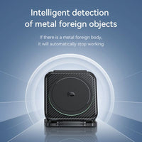 Hoco CQ4 20W Unique 3 in 1 Folding Magnetic Wireless Fast Charger - Black