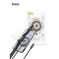 Hoco CW45 15W Discovery Edition 3-in-1 Magnetic Wireless Charger - Black