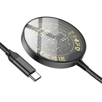 Hoco CW45 15W Discovery Edition 3-in-1 Magnetic Wireless Charger - Black