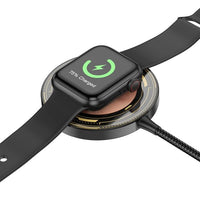 Hoco CW45 15W Discovery Edition 3-in-1 Magnetic Wireless Charger - Black