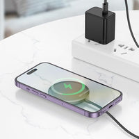 Hoco CW52 15W Enjoy Magnetic Wireless Fast Charging - Black
