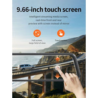 Hoco DI36 Driving Recorder Front and Rear Dual Recording - Black