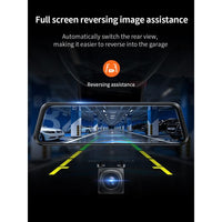 Hoco DI36 Driving Recorder Front and Rear Dual Recording - Black