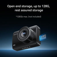 Hoco DV3 Driving Dual Channel Recorder With Display - Black