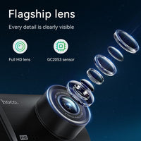 Hoco DV3 Driving Dual Channel Recorder With Display - Black