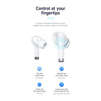 Hoco EQ2 7 Hours Thought Physical Noise Cancellation True Wireless Earphones - White