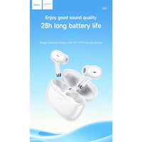 Hoco EQ2 7 Hours Thought Physical Noise Cancellation True Wireless Earphones - White