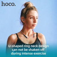 Hoco ES67 20 Hours Perception Neckband Bluetooth Earphones - Black