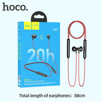 Hoco ES67 20 Hours Perception Neckband Bluetooth Earphones - Black