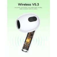 Hoco EW58 Stereo True Wireless Earphones - White