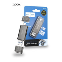 Hoco HB39 USB-A USB-C 3.0 High-Speed Card Reader - Black