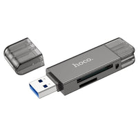 Hoco HB39 USB-A USB-C 3.0 High-Speed Card Reader - Black