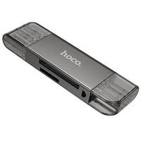 Hoco HB39 USB-A USB-C 3.0 High-Speed Card Reader - Black