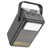 Hoco J110 60000mAh 22.5W Powermaster Power Bank With LED Lamp - Black