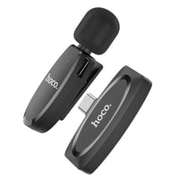 Hoco L15 USB-C Crystal Lavalier Wireless Digital Microphone - Black