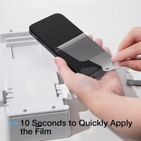 iPhone 16 Pro / 17 BLACKTECH AI AUTO 9D Full Cover Tempered Glass - Black