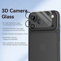 iPhone 17 LITO C1 Camera Anti-Glare Tempered Glass - Black
