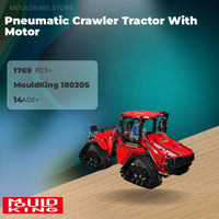 MOULD KING 18020S Pneumatic Crawler Tractor With Motor with 1769 Pieces