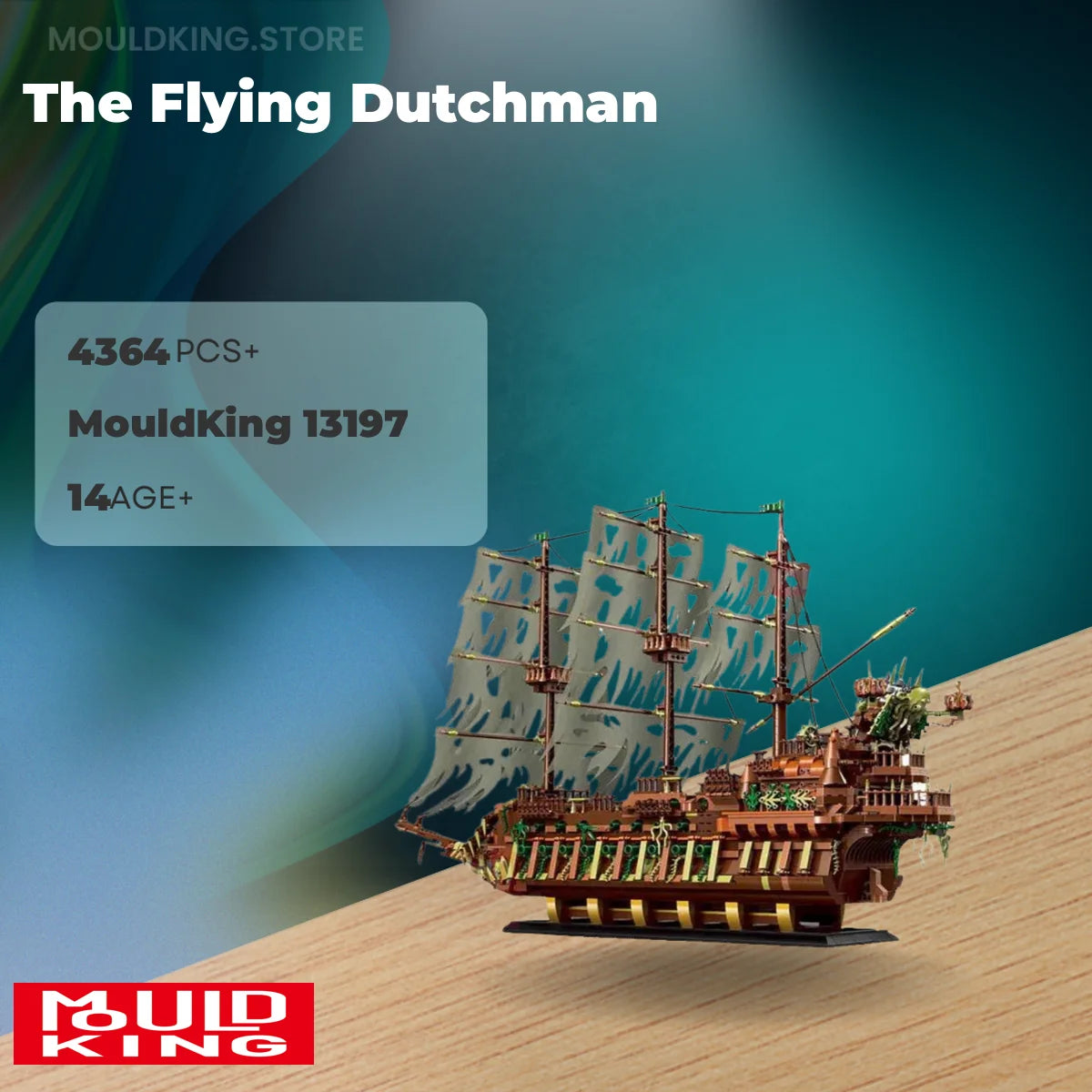 Mould King 13197 Pirate Ship Building Blocks, 4364 Pieces