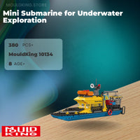 MOULD KING 10134 Mini Submarine for Underwater Exploration with 380 Pieces