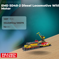 MOULD KING 12027S EMD SD40-2 Diesel Locomotive With Motor with 1257 Pieces