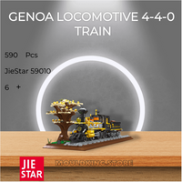 JIESTAR 59010 Genoa Locomotive 4-4-0 Train with 590 Pieces