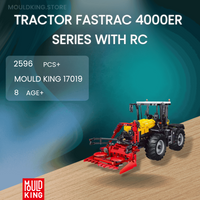 MOULD KING 17019 Tractor Fastrac 4000er series with RC with 2596 Pieces