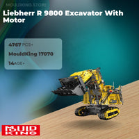 MOULD KING 17070 Liebherr R 9800 Excavator With Motor with 4767 Pieces
