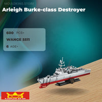 WANGE 5511 Arleigh Burke-class Destroyer with 600 Pieces