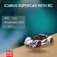 MOULD KING 13067 ICARUS Supercar With RC with 1932 Pieces