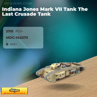 MOC Factory 142273 Indiana Jones Mark VII Tank The Last Crusade Tank with 2119 Pieces