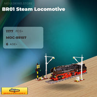 MOC Factory 89107 BR01 Steam Locomotive with 1177 Pieces
