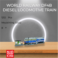 MOULD KING 12022 World Railway DF4B Diesel Locomotive Train with 1212 Pieces