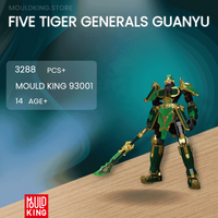 MOULD KING 93001 Five Tiger Generals GuanYu with 3288 Pieces