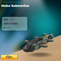 MOC Factory 134092 Mako Submarine with 847 Pieces